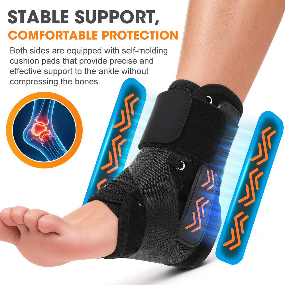 Ankle Mobility Band - Ankle Brace with Side Stabilizers Adjustable