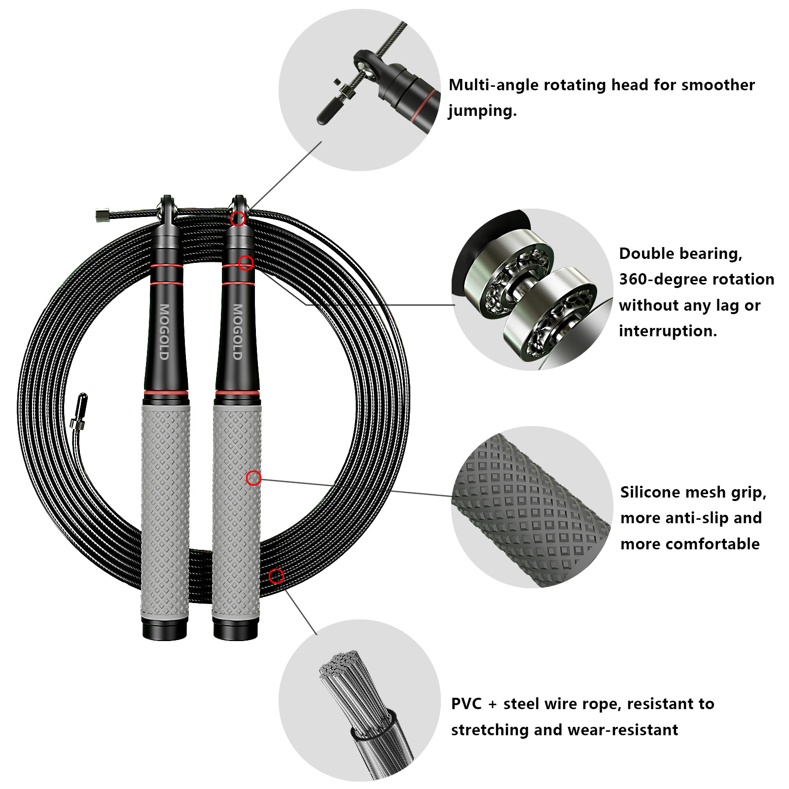 Speed Jump Rope, Heavy-Duty Ad - Jump Rope Speed Bearing avis et prix