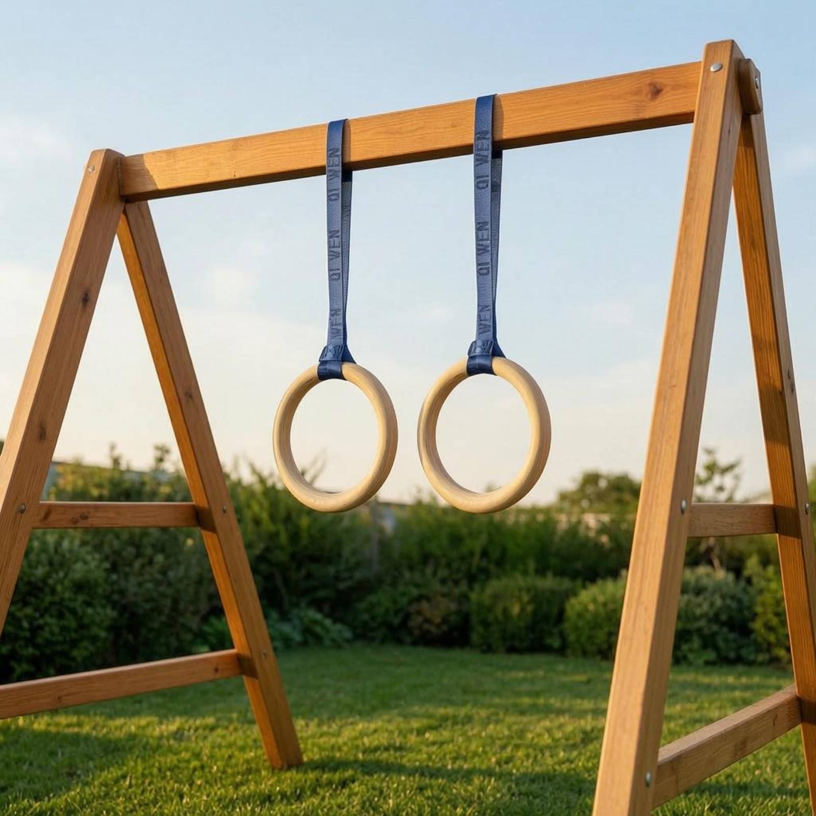 Wooden Gym Rings Woven Strappi - Gymnastic Ring Wood avis et prix