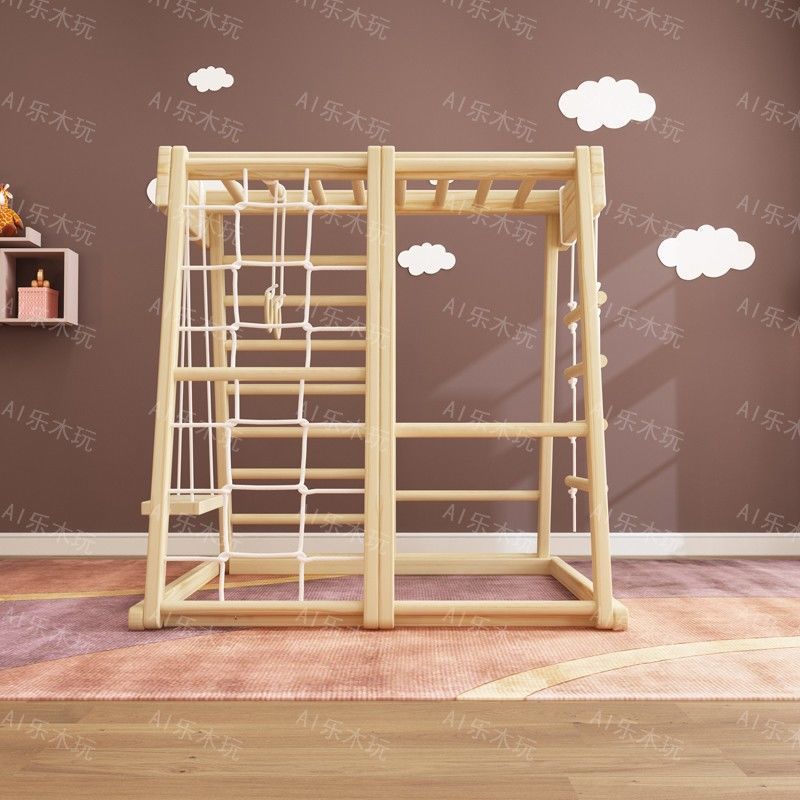 Indoor Playground Montessori B - Gymnastic Ring Wood avis et prix