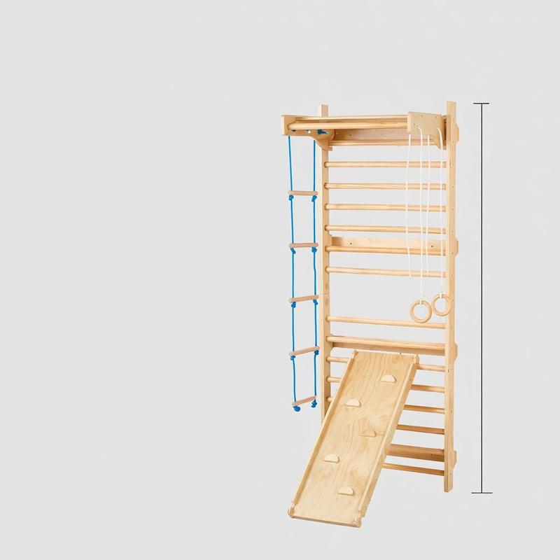 Wooden Stall Bars 31.5x23.6x86 - Gymnastic Ring Wood avis et prix