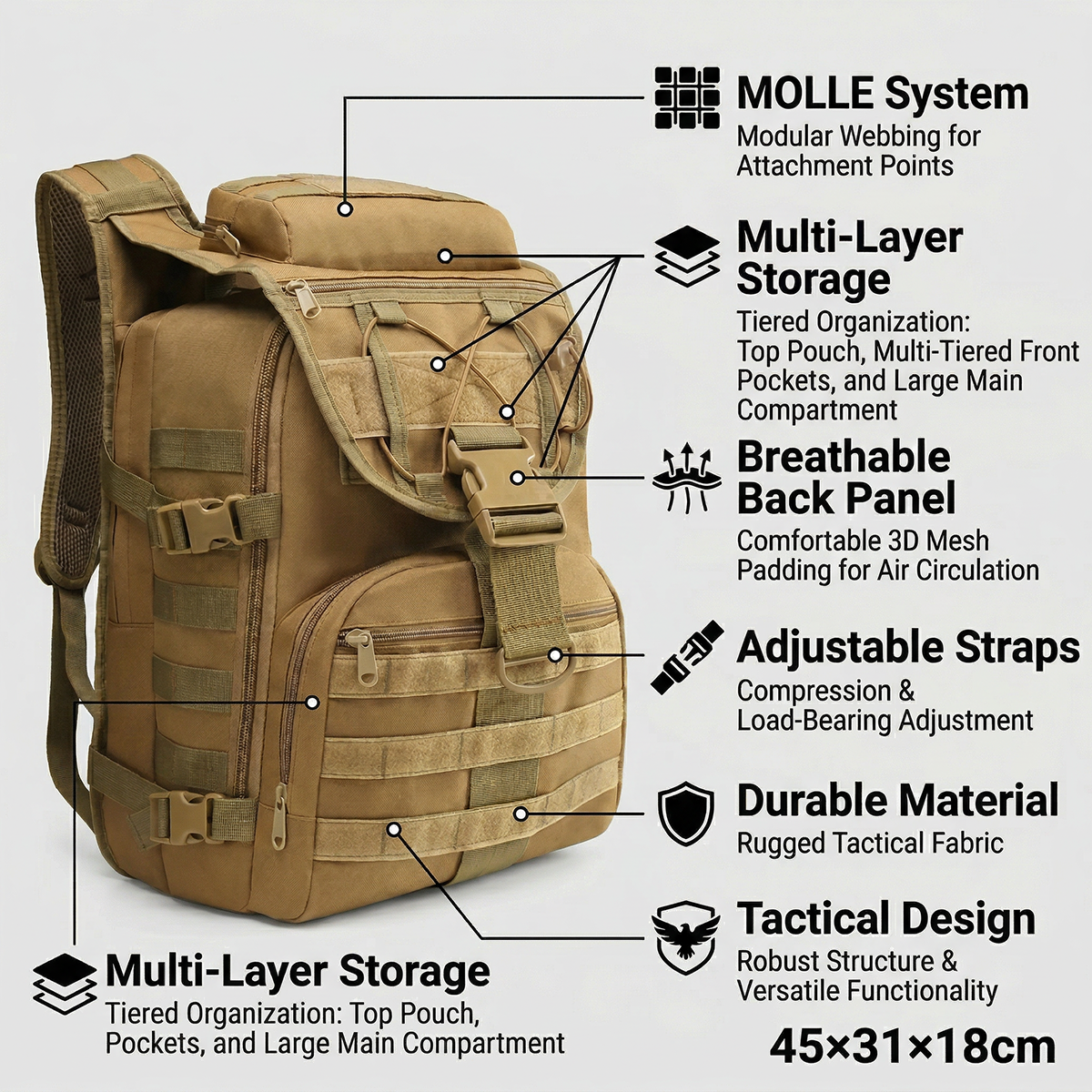35L Gym Training Backpack for  - Crossfit G avis et prix