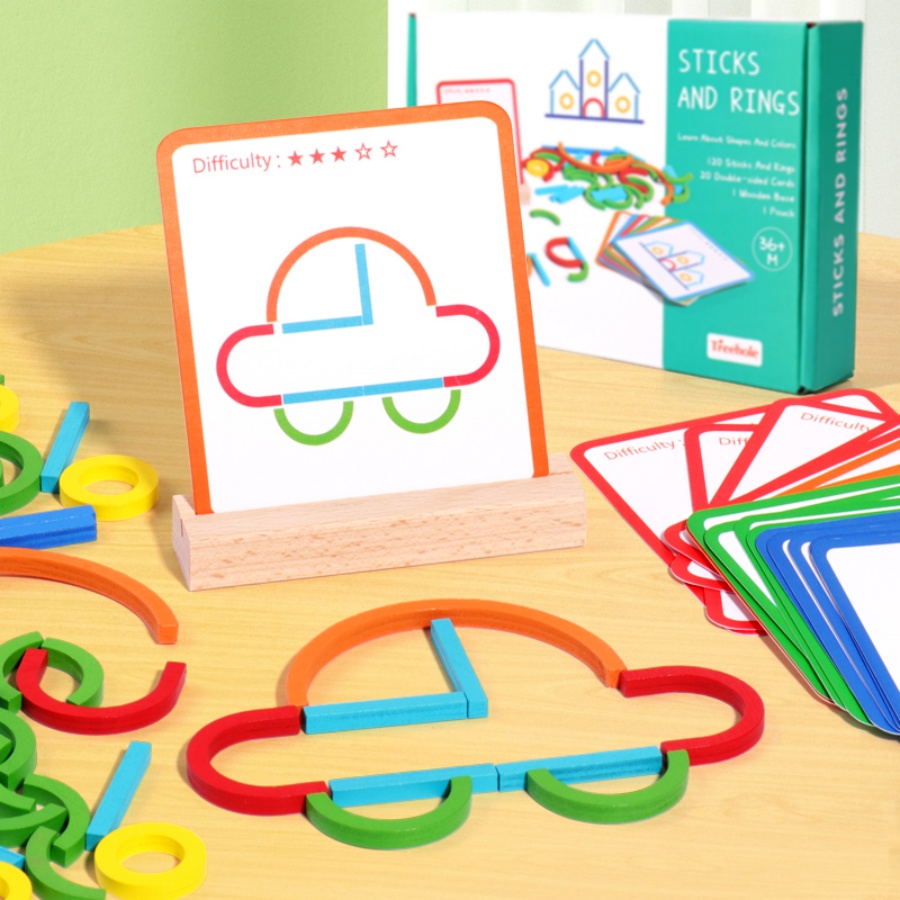 Children's early education puz - Gymnastic Ring Wood avis et prix