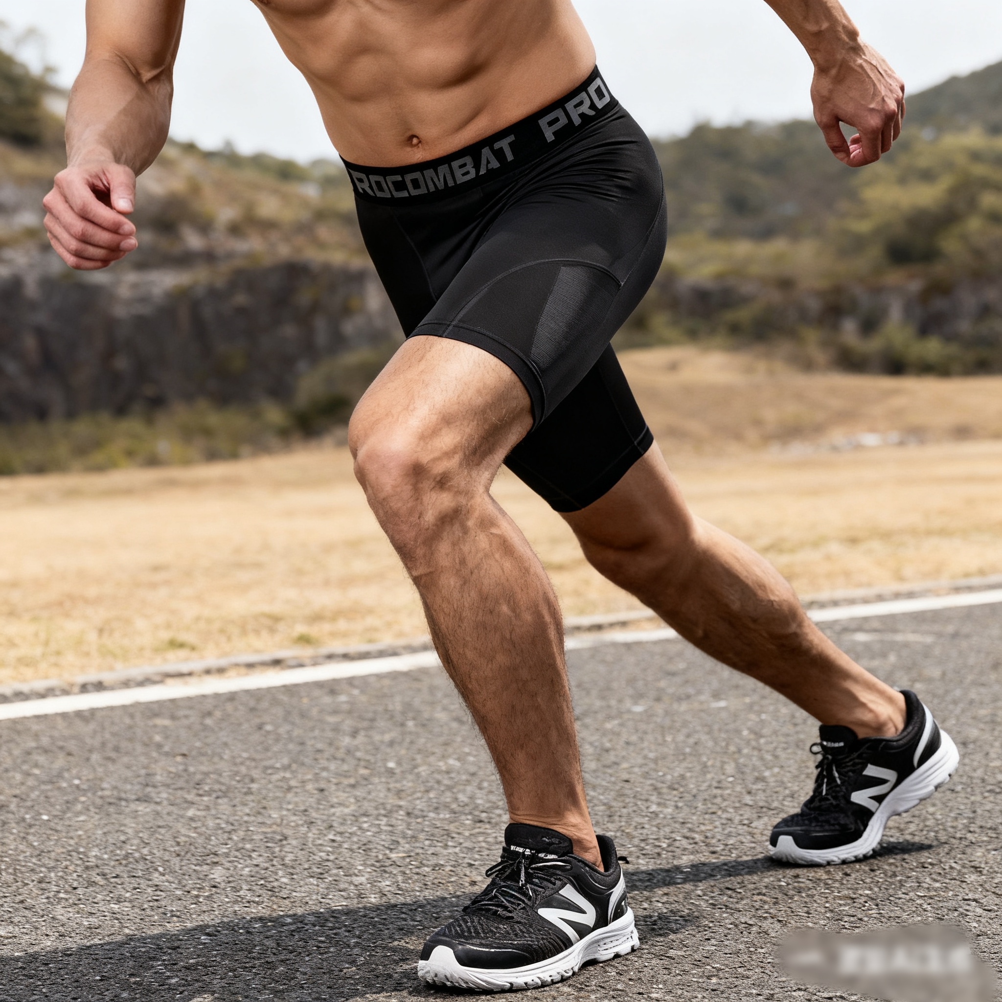Men Running Leggings Quick Dry - Crossfit Ga avis et prix