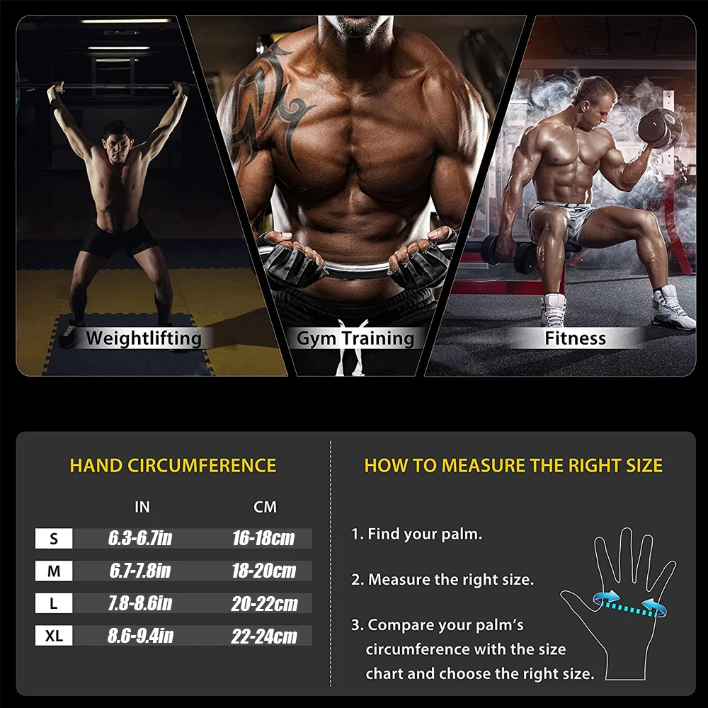 1Pair Half Finger Gym Fitness  - Crossfit Equipment avis et prix