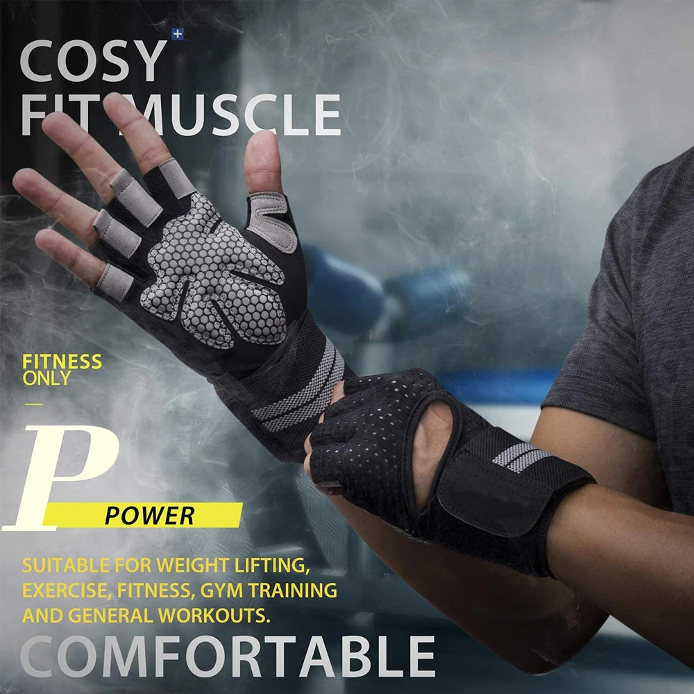 1Pair Half Finger Gym Fitness  - Crossfit Equipment avis et prix