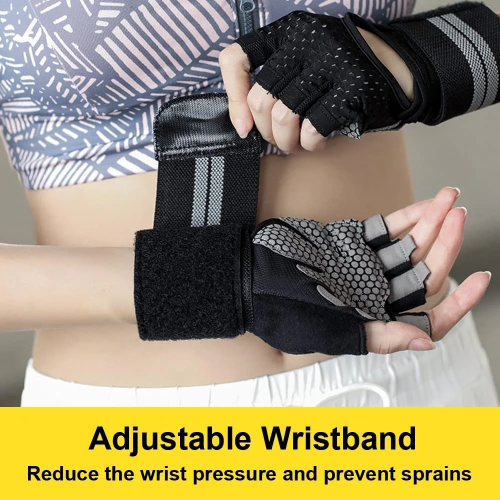 1Pair Half Finger Gym Fitness  - Crossfit Equipment avis et prix