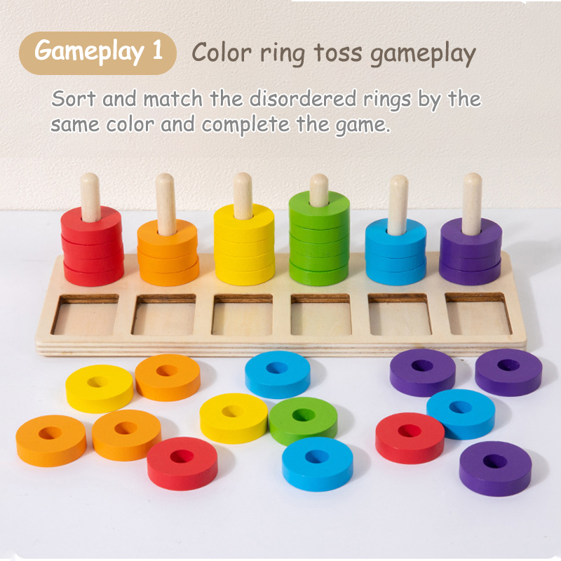 Montessori Memory Training Col - Gymnastic Ring Wood avis et prix
